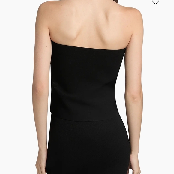 Simkhai Womens Shawn Strapless Bustier   Top Size L Black MSRP $275 - Picture 5 of 9